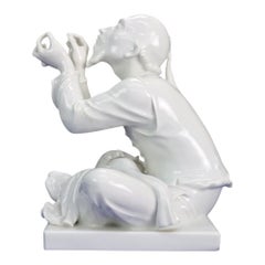 Meissen Designed By Alexander Struck Blanc De Chine Porcelain “The Tailor” c1950