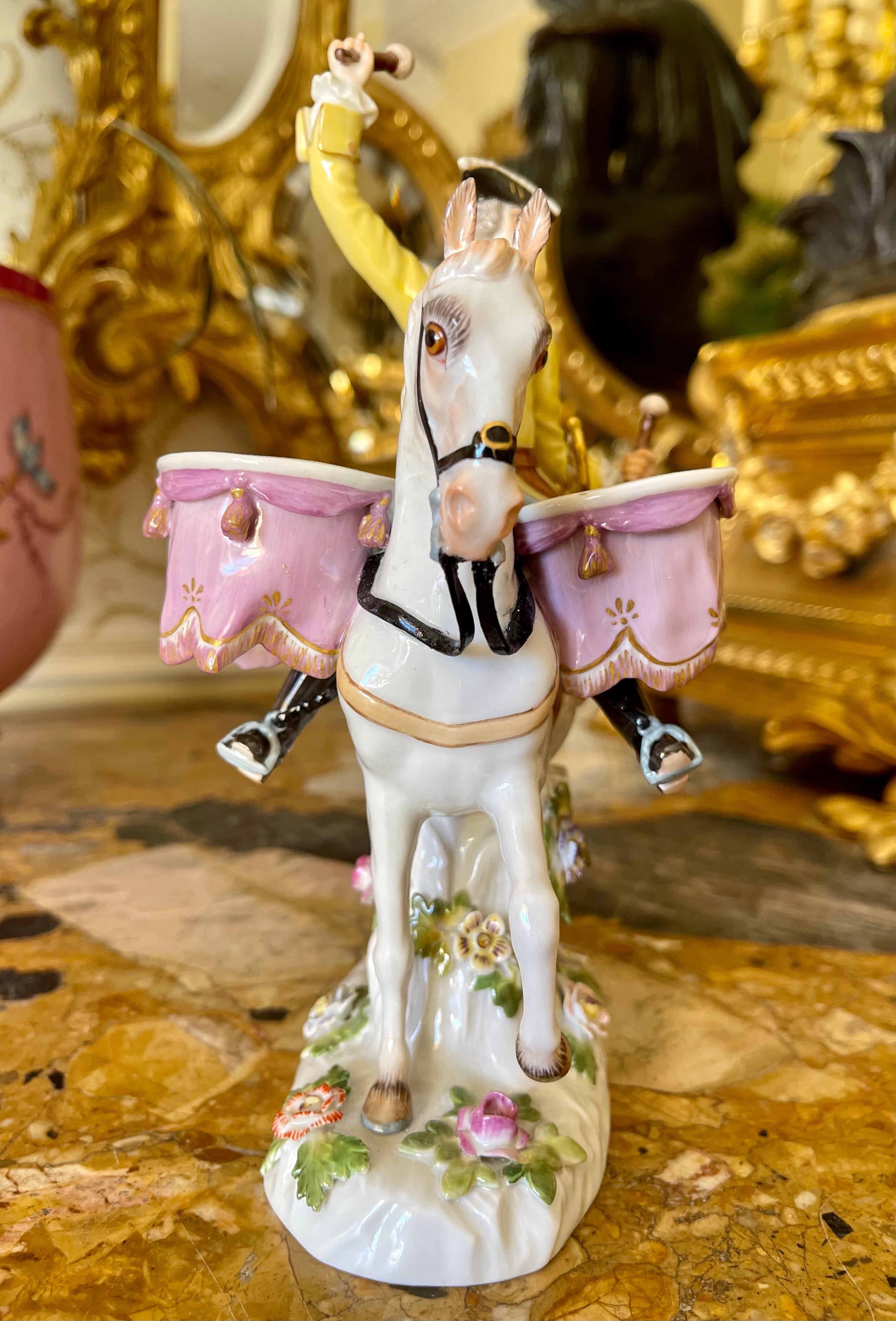 Meissen, Drum Rider Porcelain Subject, 20th Century In Excellent Condition For Sale In Beaune, FR