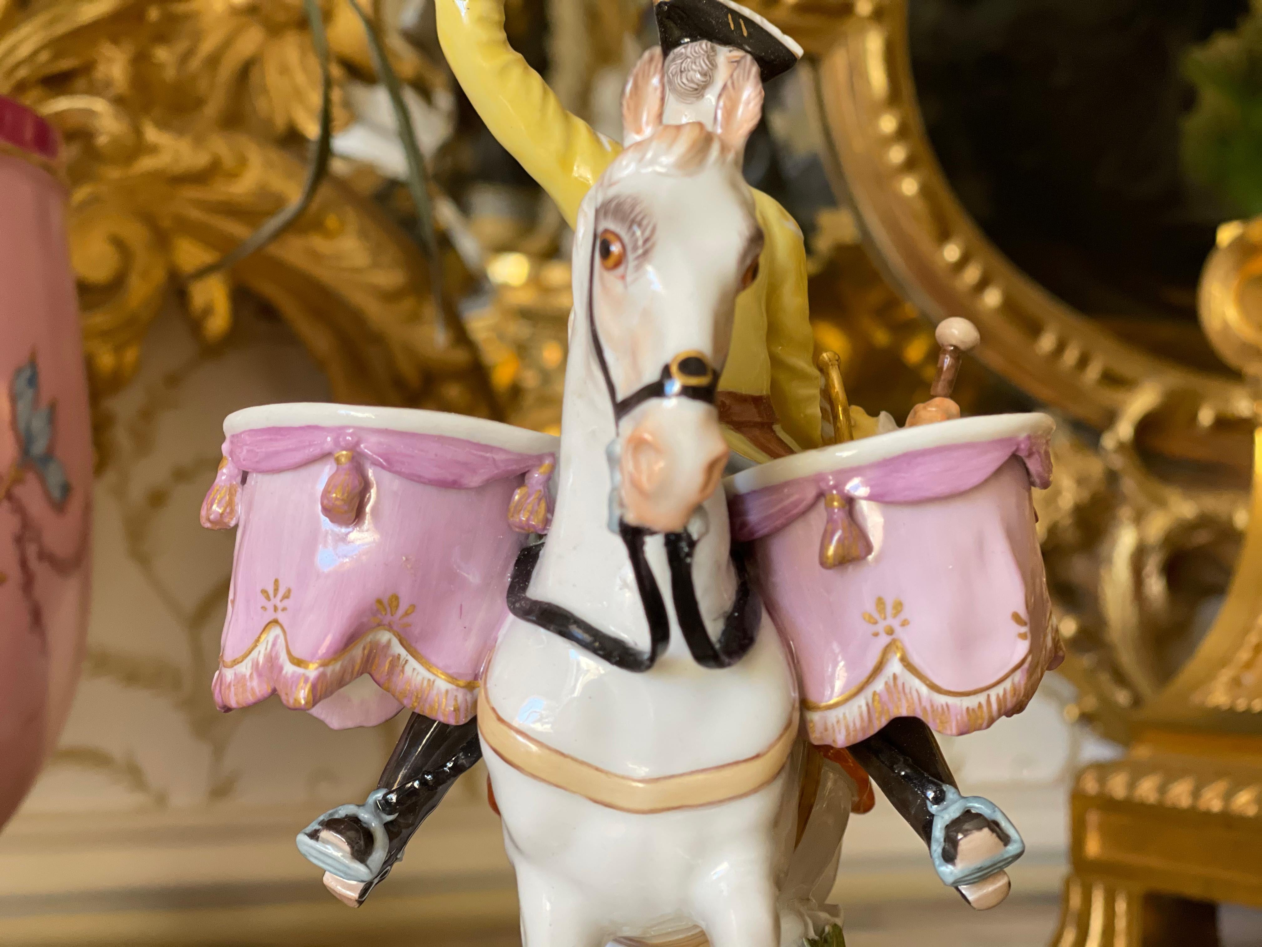 Meissen, Drum Rider Porcelain Subject, 20th Century For Sale 1