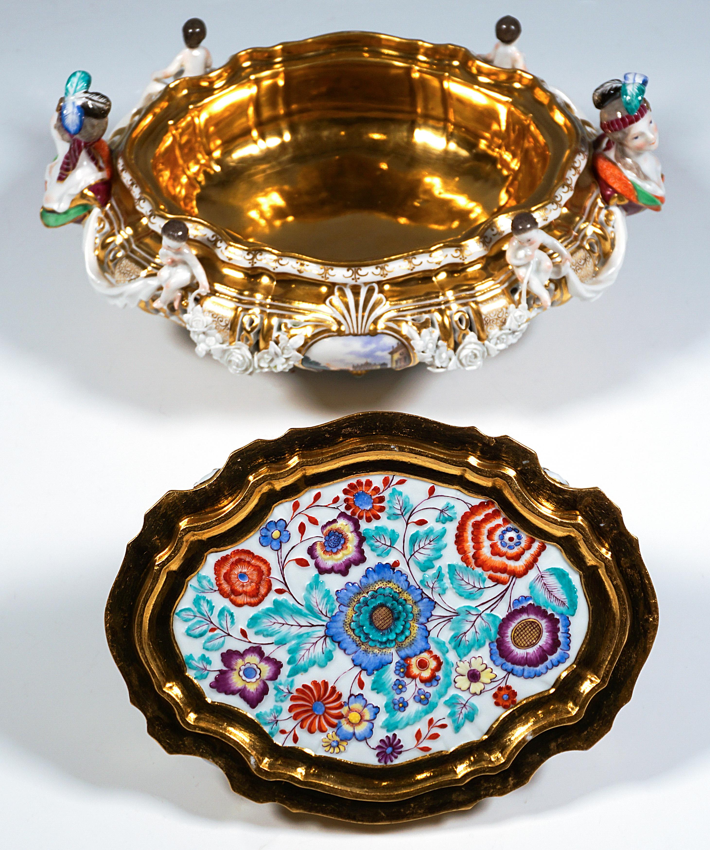 Soupière à couronne de Meissen 