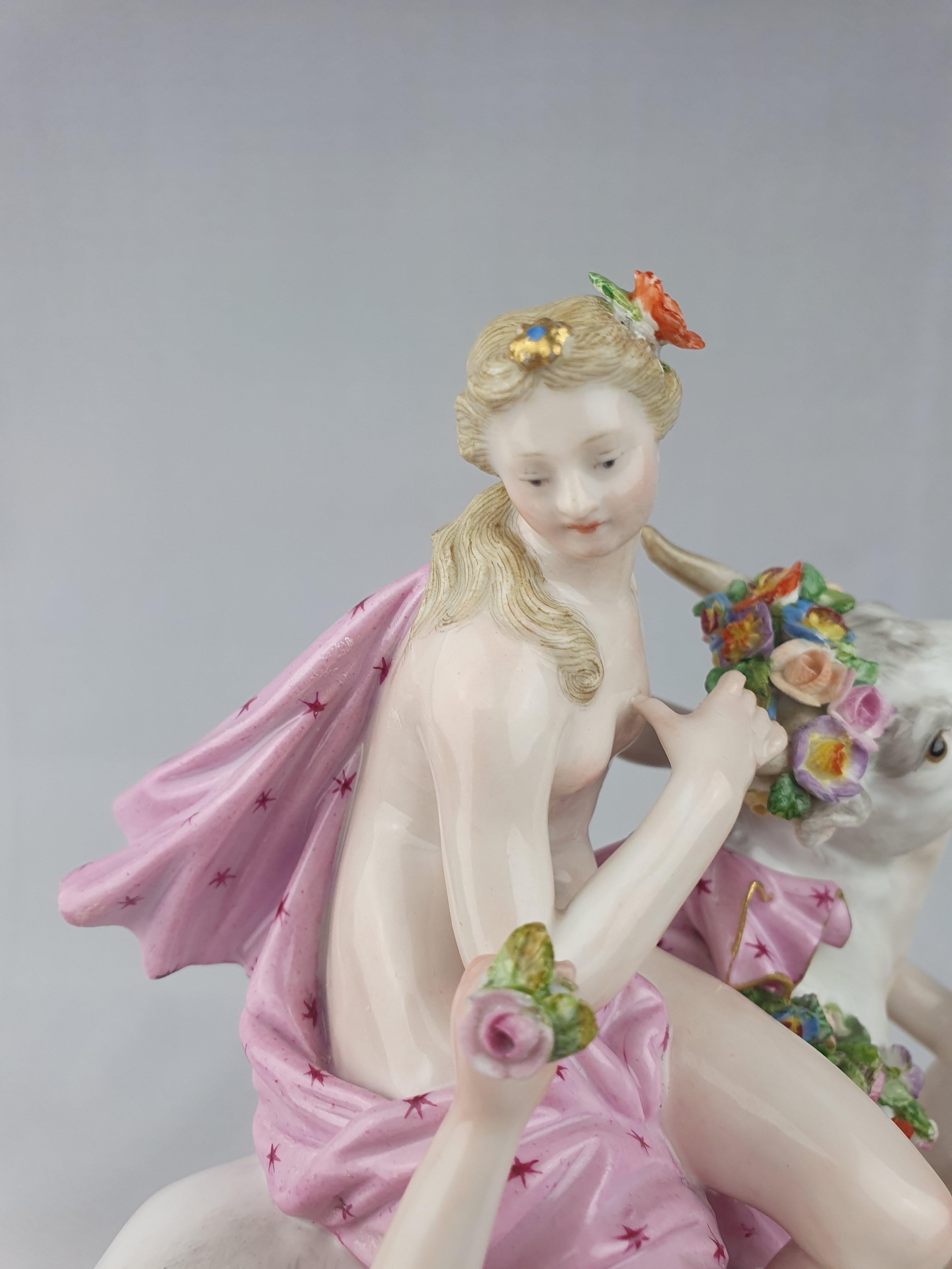 Porcelain Meissen Europa and the Bull For Sale