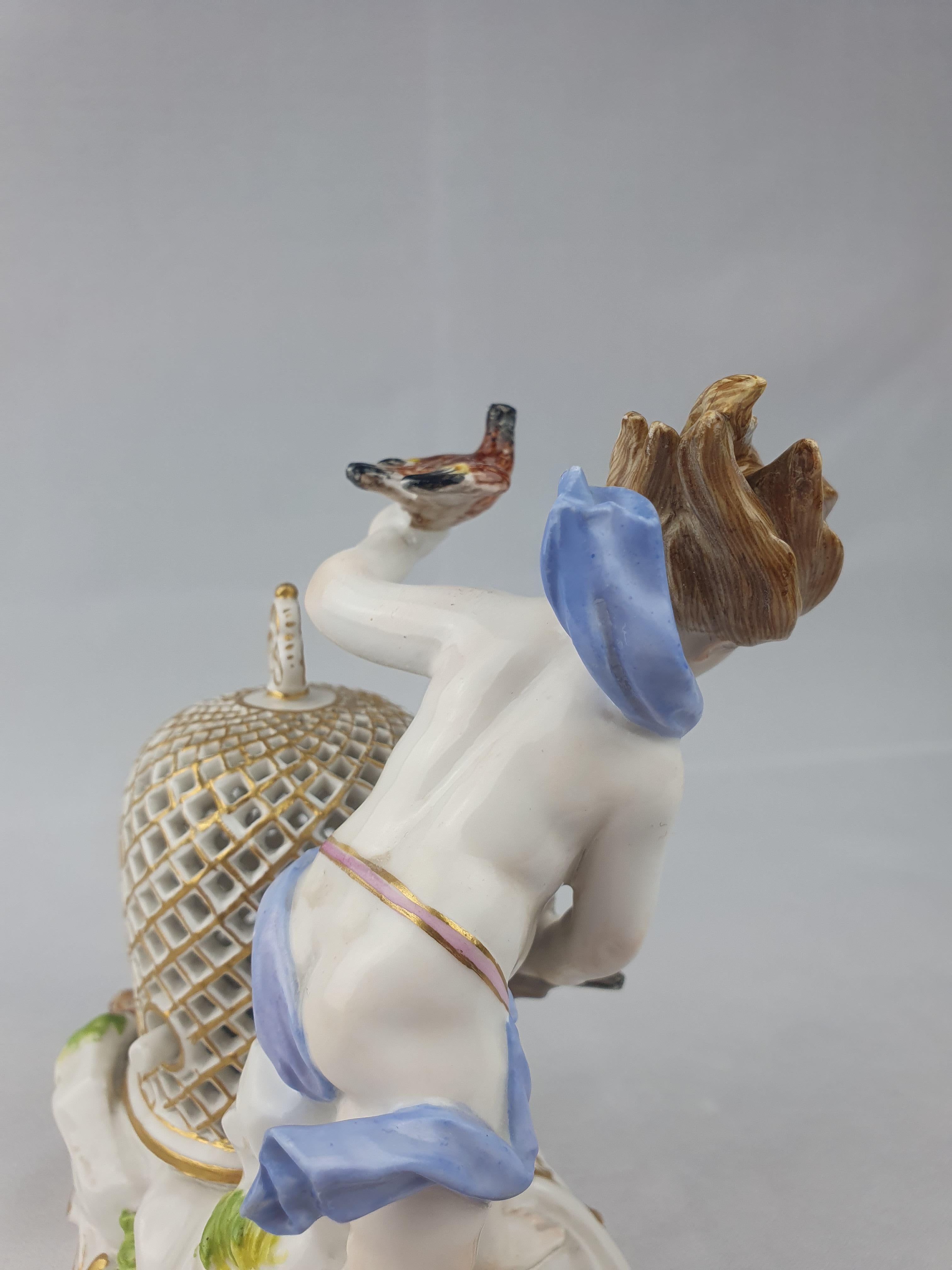 19th Century Meissen Figure of Air “Allegory of the Element Air” 'Element Series' For Sale