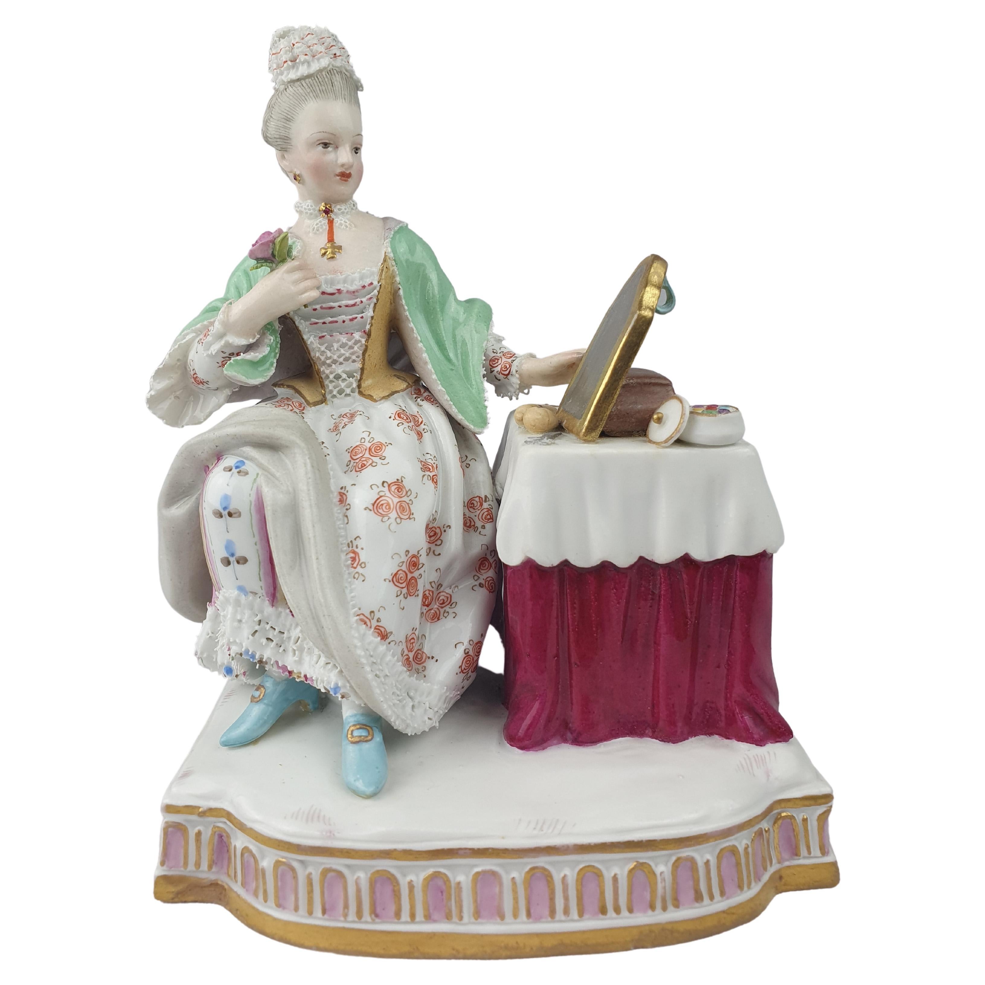 Meissen Figure of Sense of Sight 'Senses Series' For Sale