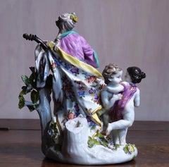 Meissen Figure of the Muse Terpsichore, by Kaendler, circa 1745