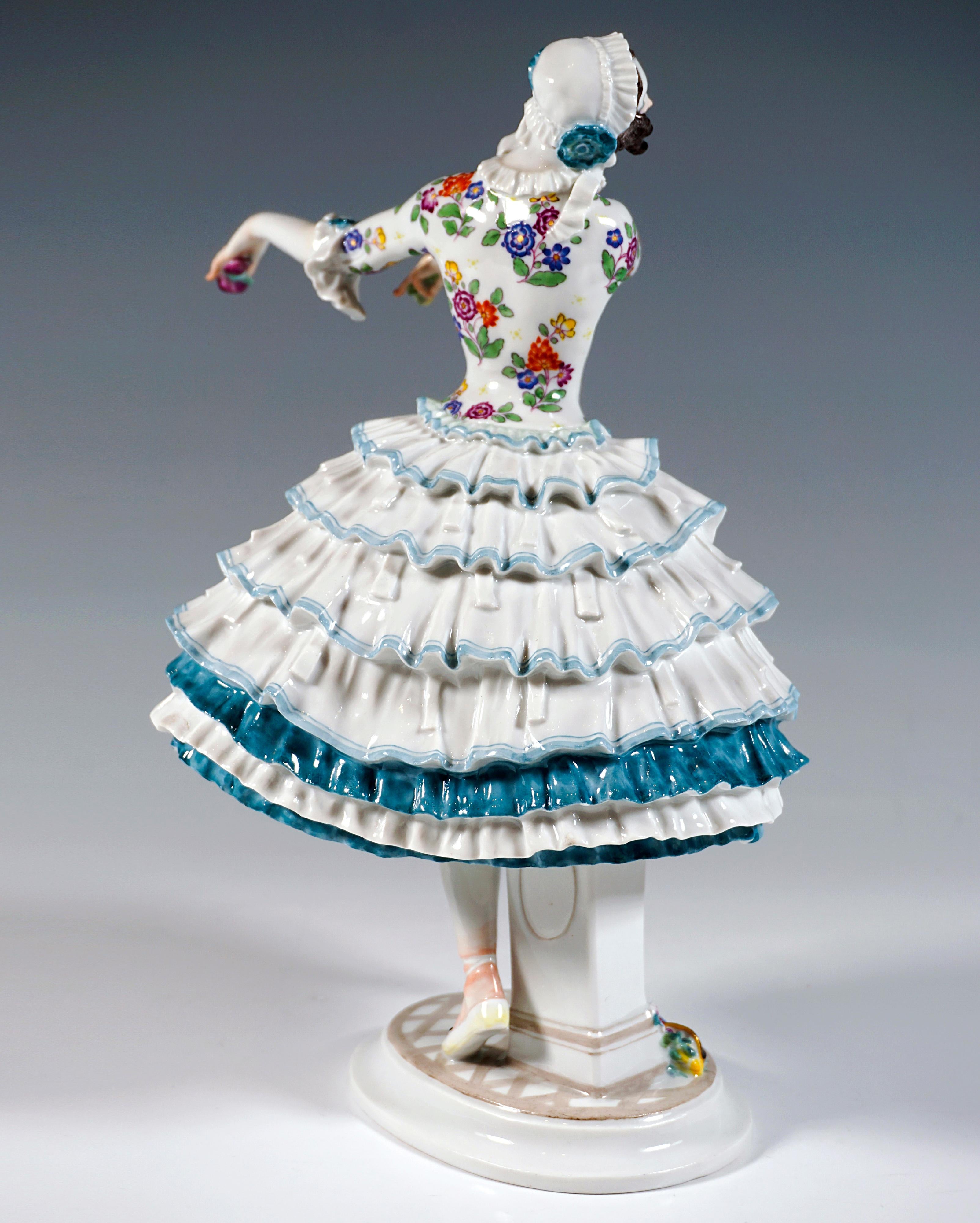 Allemand Figurine de Meissen « Chiarina », ballet russe « carnaval », par Paul Scheurich, 20e en vente