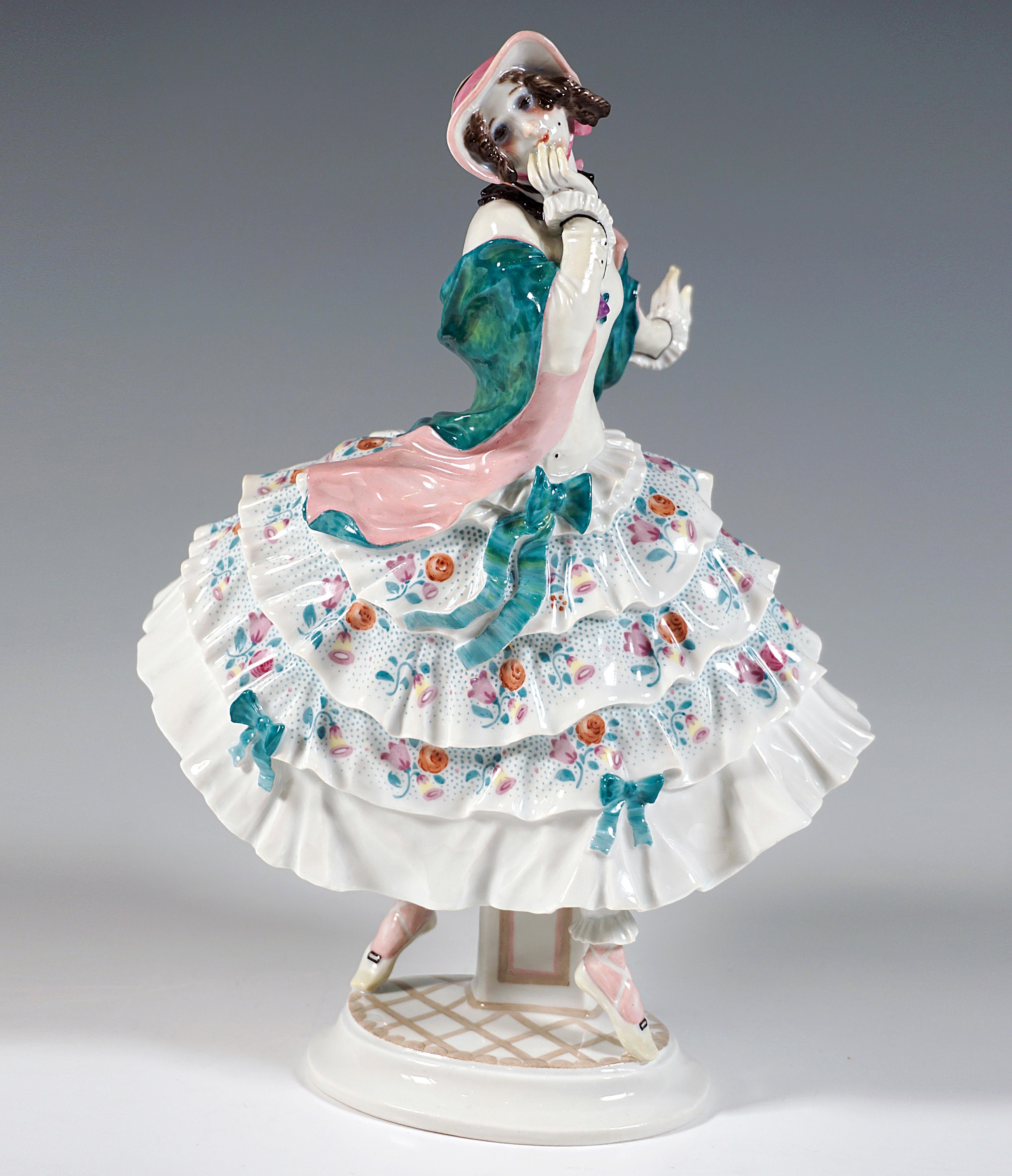Biedermeier Meissen Figurine 'Estrella', Russian Ballet 'Carnival', by Paul Scheurich, 20th For Sale