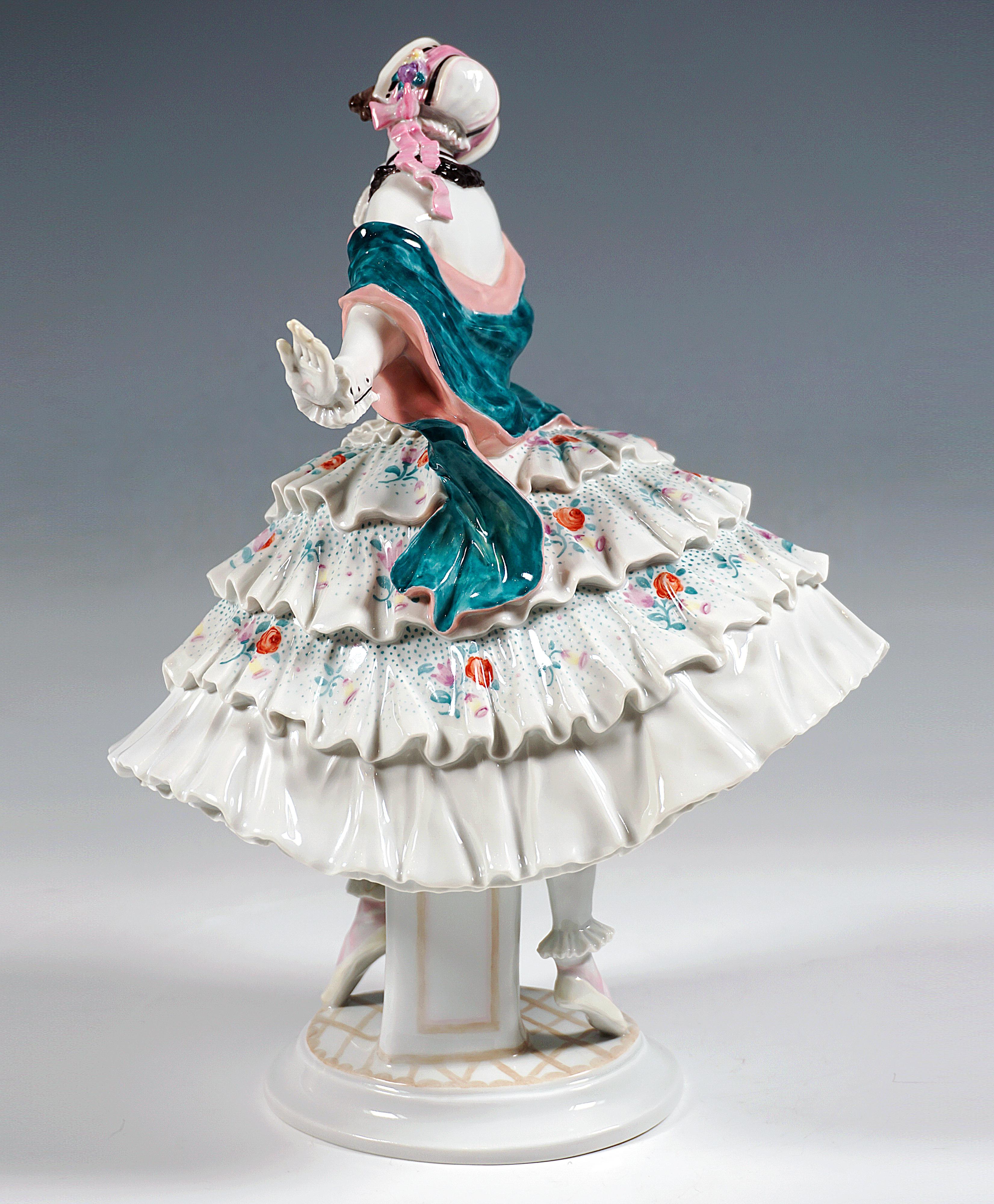 Tedesco Figurina di Meissen 'Estrella', balletto russo 'Carnevale', di Paul Scheurich, XX in vendita