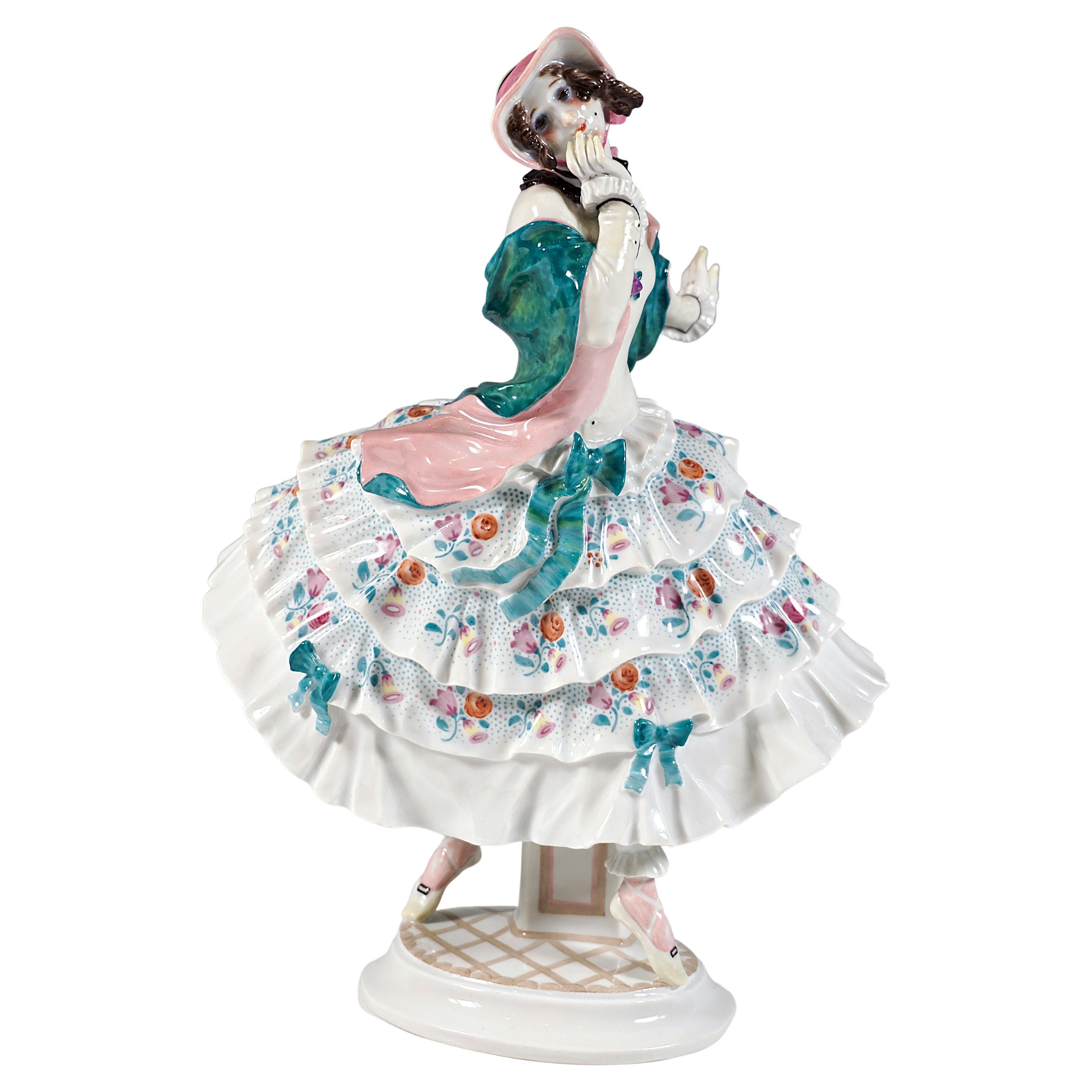 Figurine de Meissen Estrella, ballet russe « carnaval », de Paul Scheurich, 20e