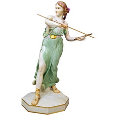 Vintage Meissen Figurine Girl Throwing Hoop Reifenspielerin A 235 by R. Boeltzig