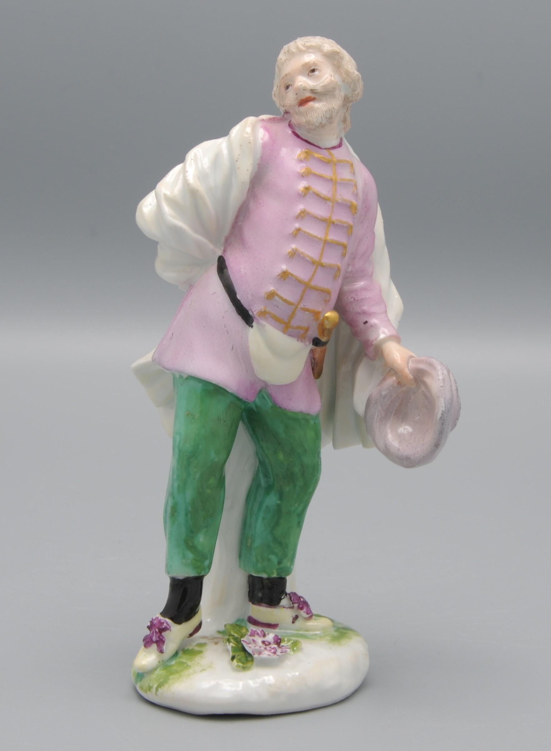Meissen - estatuilla de Scapino, serie Commedia dell'Arte, ca 1744 en venta 4