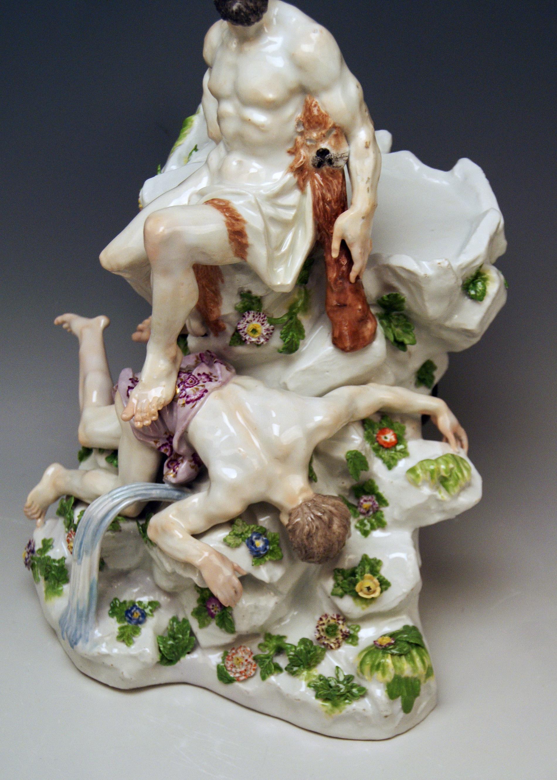 Meissener Figuren Herkules und die Amazonenkönigin Kaendler oder Acier:: 1770 1
