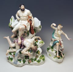Meissen Figurines Hercules and the Queen of the Amazons Kaendler or Acier, 1770