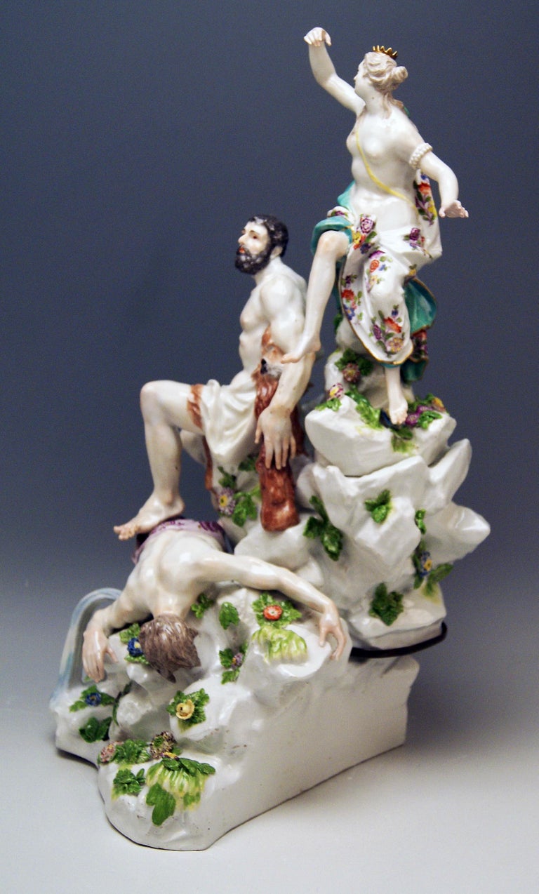 Meissen Figurines Hercules and the Queen of the Amazons Kaendler or Acier,  1770 at 1stDibs