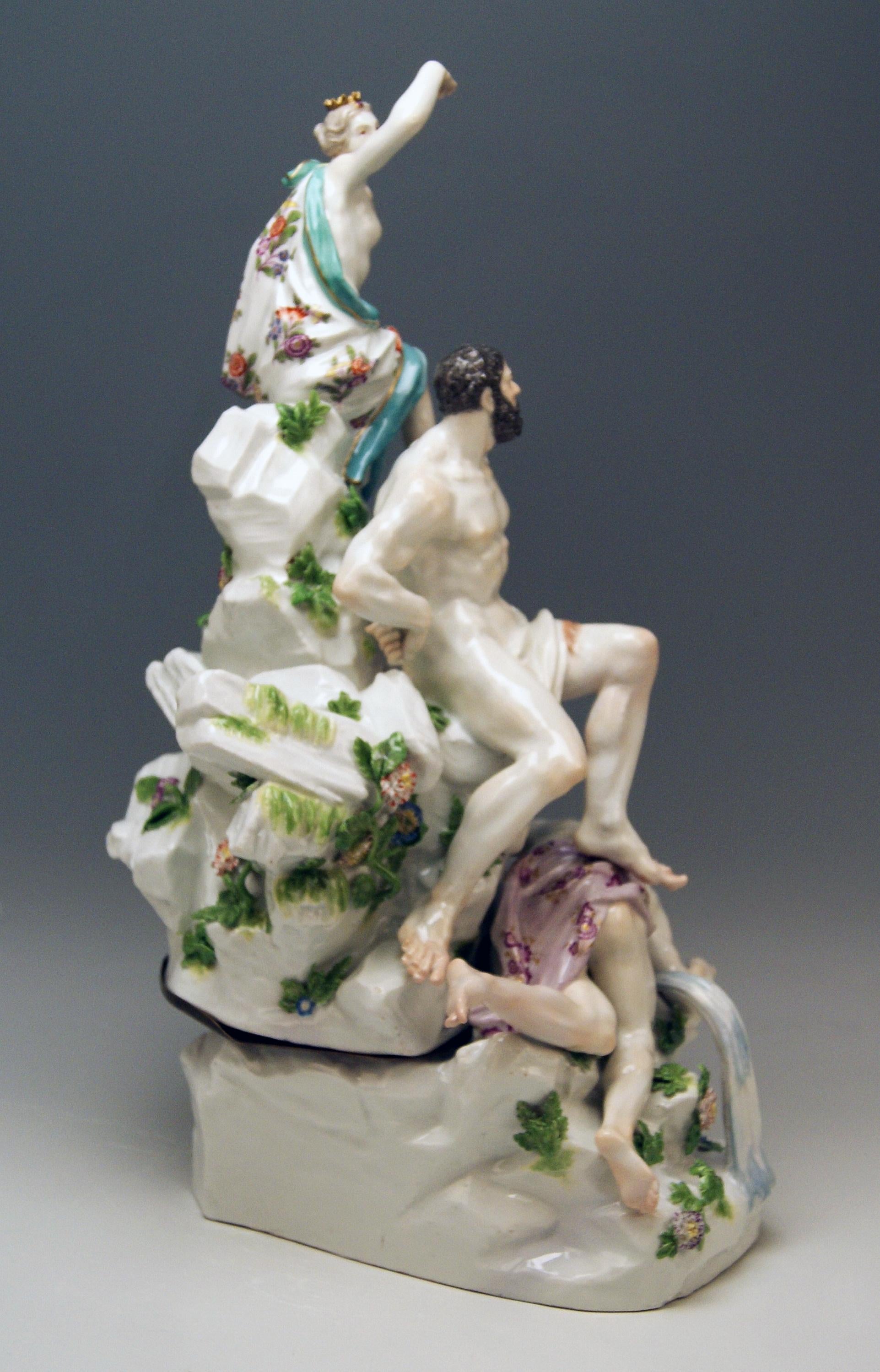Meissener Figuren Herkules und die Amazonenkönigin Kaendler oder Acier:: 1770 im Zustand „Gut“ in Vienna, AT