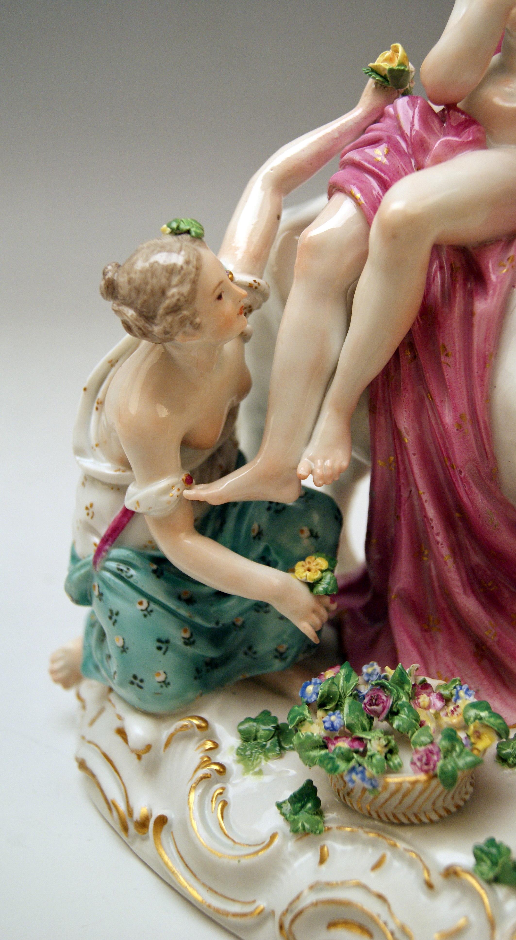 Meissen Figurines The Rape of Europe Model 2697 by Eberlein Made c. 1750 Rococo 1