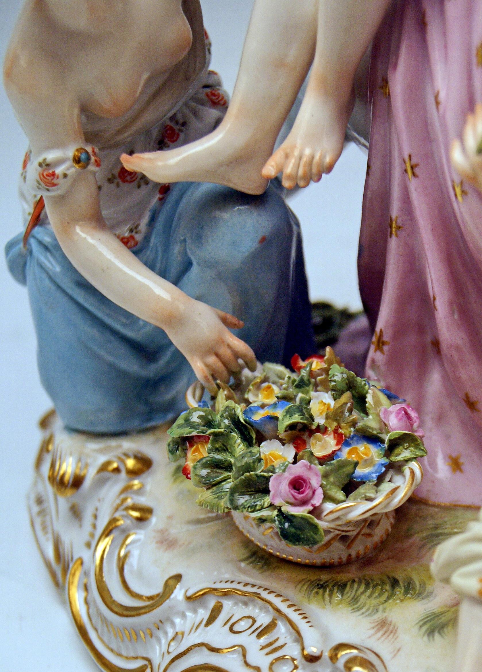 19th Century Meissen Figurines The Rape of Europe Model 2697 by Eberlein Made circa 1860