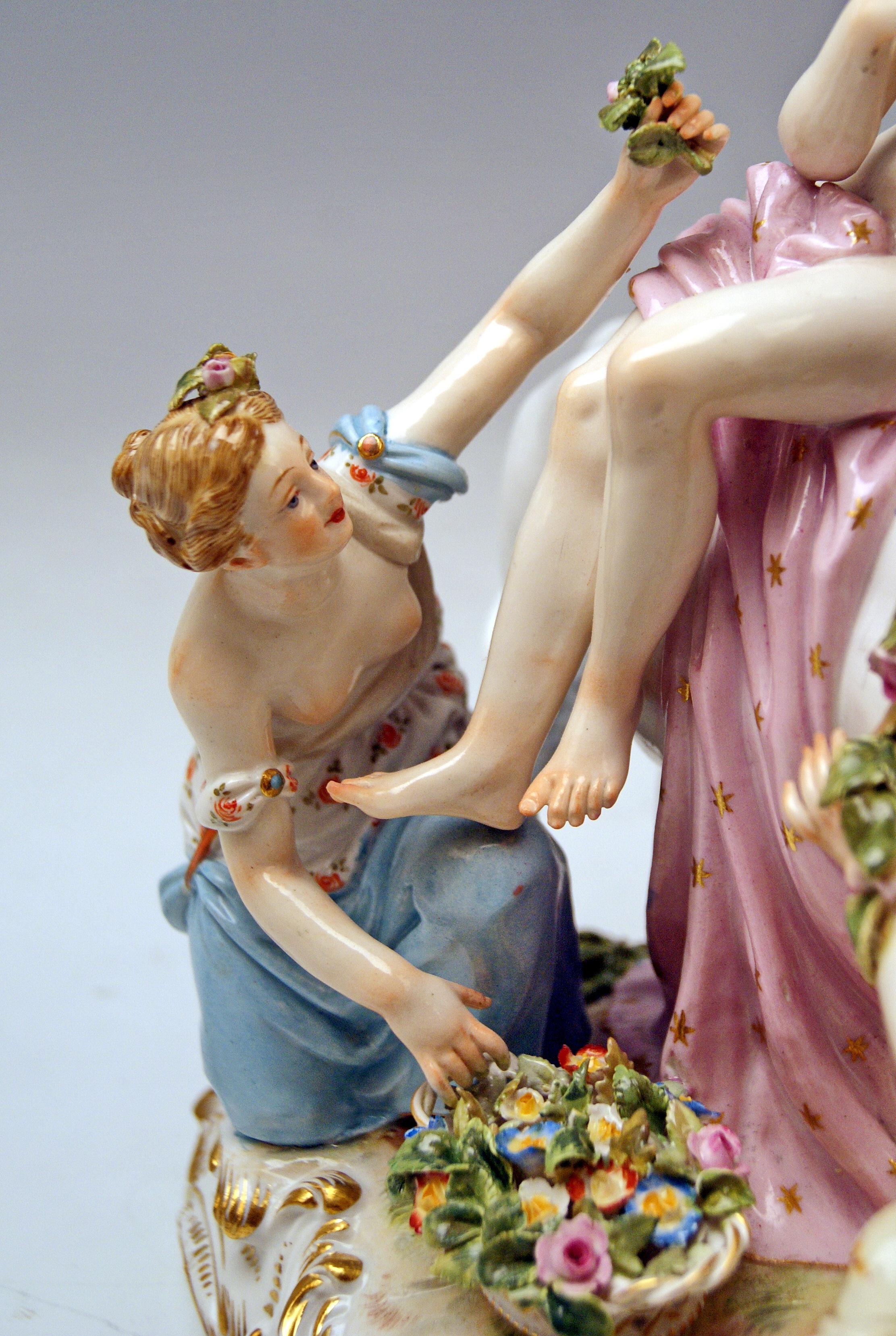 Meissen Figurines The Rape of Europe Model 2697 by Eberlein Made circa 1860 In Excellent Condition In Vienna, AT