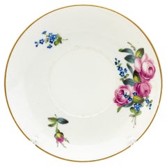 Assiette florale en porcelaine fine de Meissen Début du 20e siècle