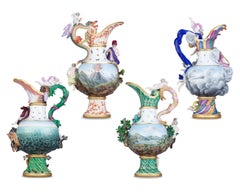 Meissen Four Elements Porcelain Ewers