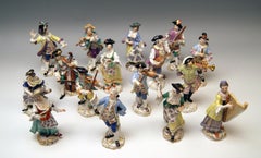 Meissen Gallant Orchestra Complete Figurines Johann Kaendler Friedrich E. Meyer