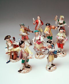 Meissen Gallant Orchestra Complete Figurines Johann Kaendler Friedrich E. Meyer