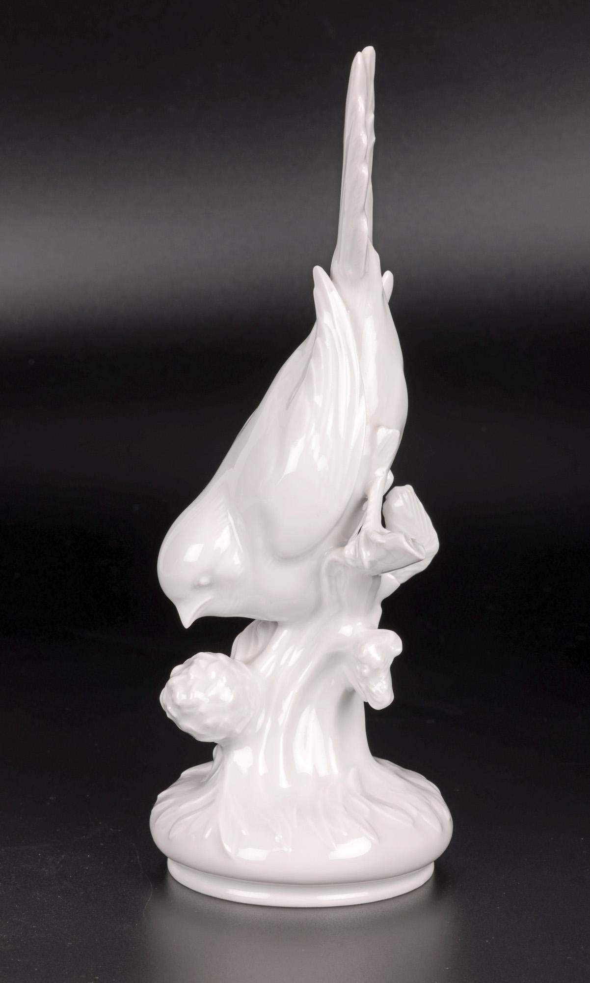 Mid-Century Modern Meissen German Weiss Porcelain Garden Bird Figure For Sale