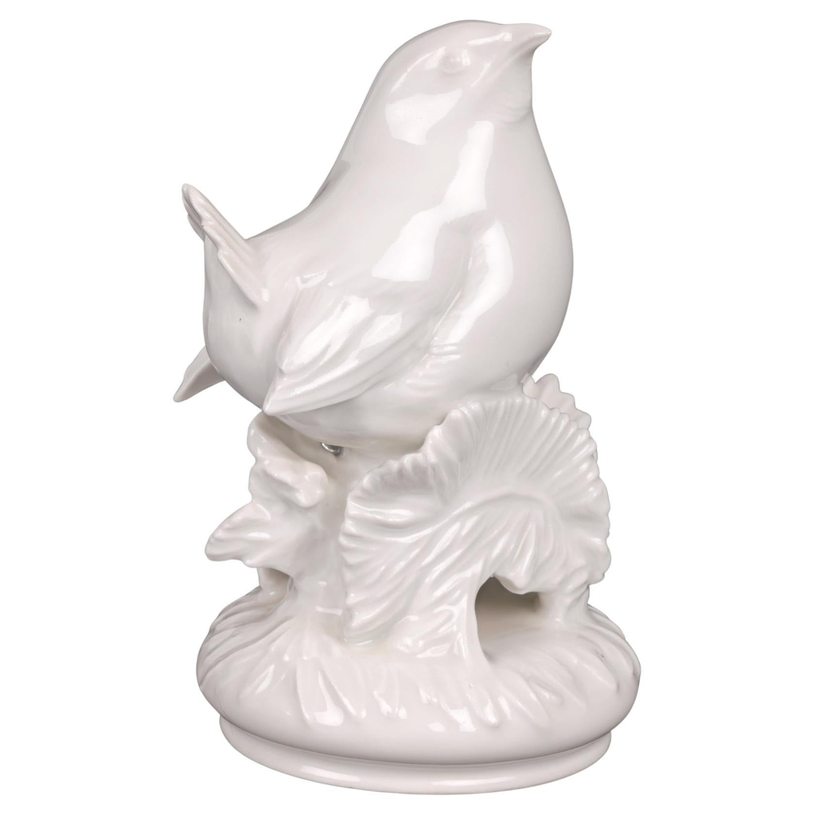Figure d'oiseau de jardin en porcelaine allemande Weiss de Meissen