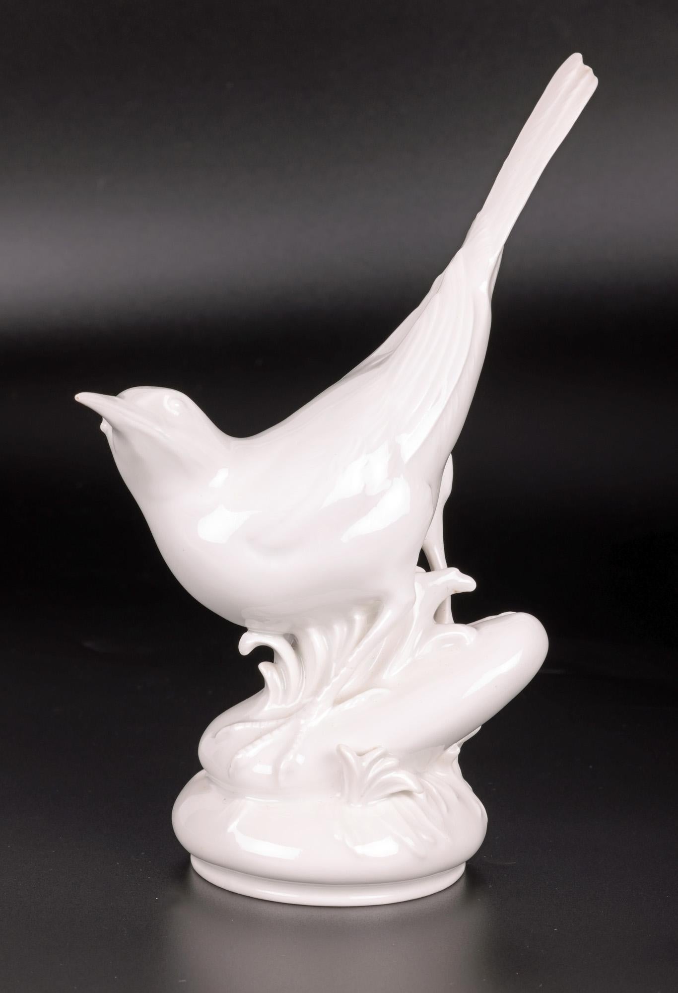 Meissen German Weiss Porcelain Garden Bird Starling Figure 3