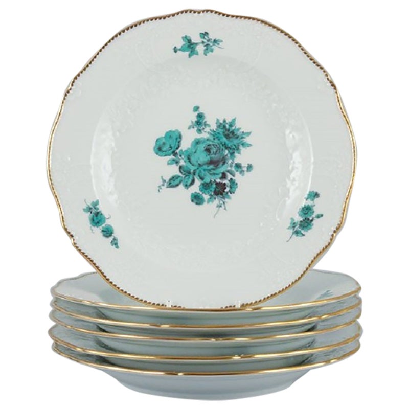 Meissen, Germany, a Set of Six "Neu Marseille" Dinner Plates, Approx. 1930s/40s