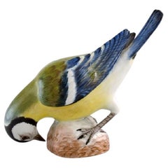 Meissen, Germany, Antique Hand-Painted Porcelain Figure, Bird, Late 19th C.