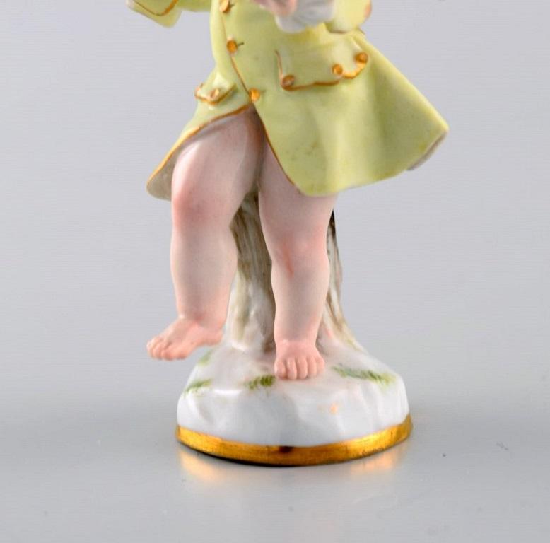 Meissen, Germany, Antique Hand-Painted Porcelain Figure, Putto. Approx. 1900 1