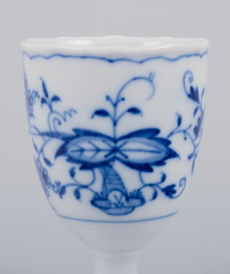Meissen, Germany. Blue Onion pattern. Five egg cups in porcelain. 1