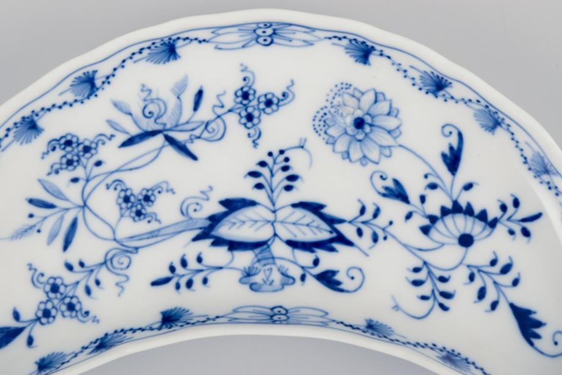 Meissen, Alemania. Patrón Cebolla Azul. Juego de cuatro platos de porcelana. Alemán en venta