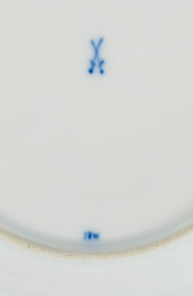 Meissen, Germany, Five Blue Onion Pattern Porcelain Plates 1