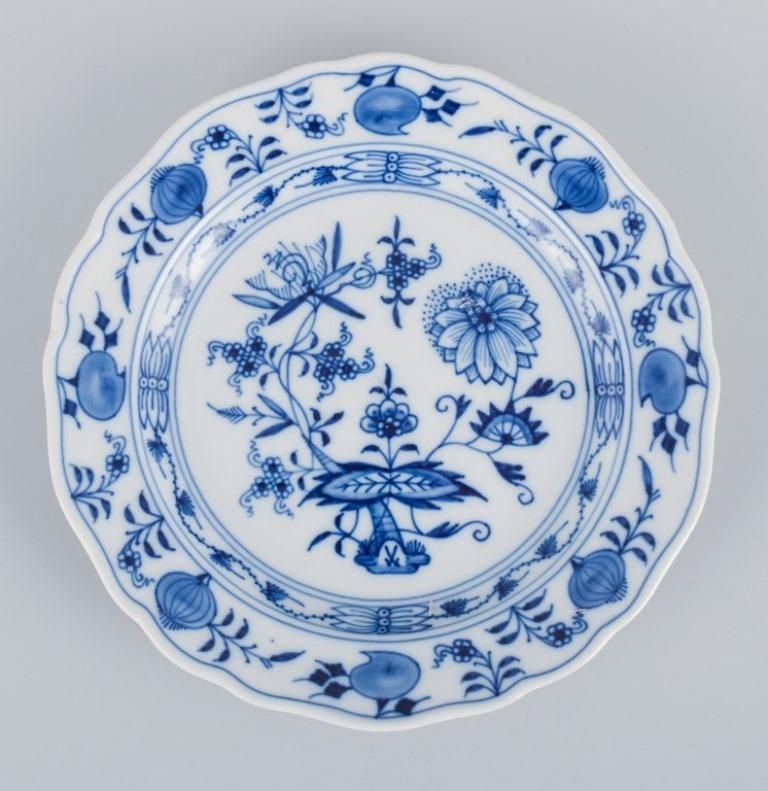 blue and white onion pattern china