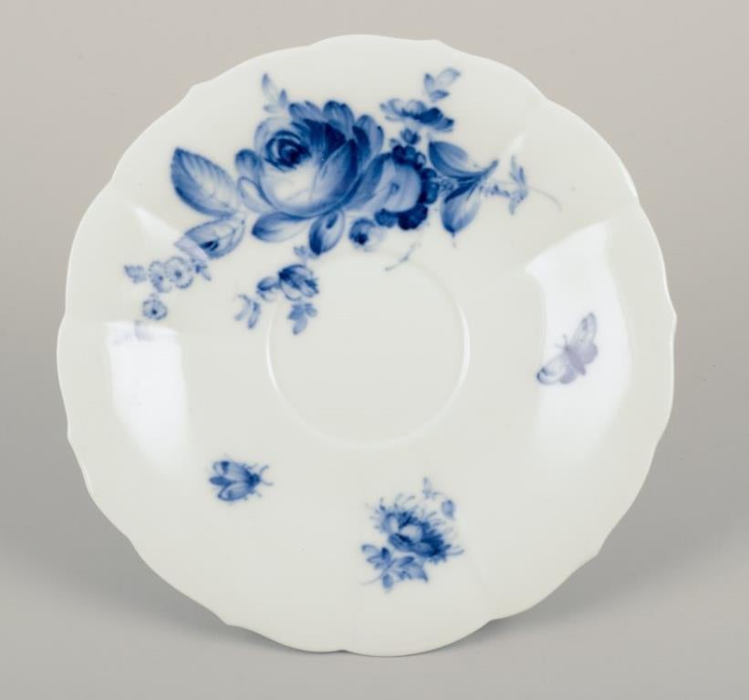 Meissen, Allemagne. Quatre paires de tasses à thé avec soucoupes en porcelaine Excellent état - En vente à Copenhagen, DK