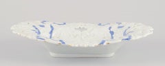 Meissen, Germany. Large bowl in porcelain. Open lace work. Late 19th C.