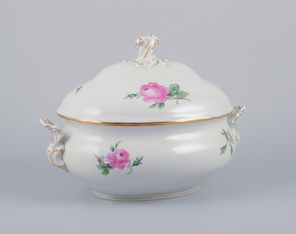 Meissen, Germania, grande zuppiera con coperchio 