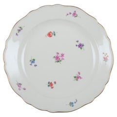 Antique Meissen, Germany, large round serving platter. 1920s