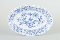 Meissen, Germany. Oval porcelain bowl with “Blue Onion” pattern, mid-20th C.