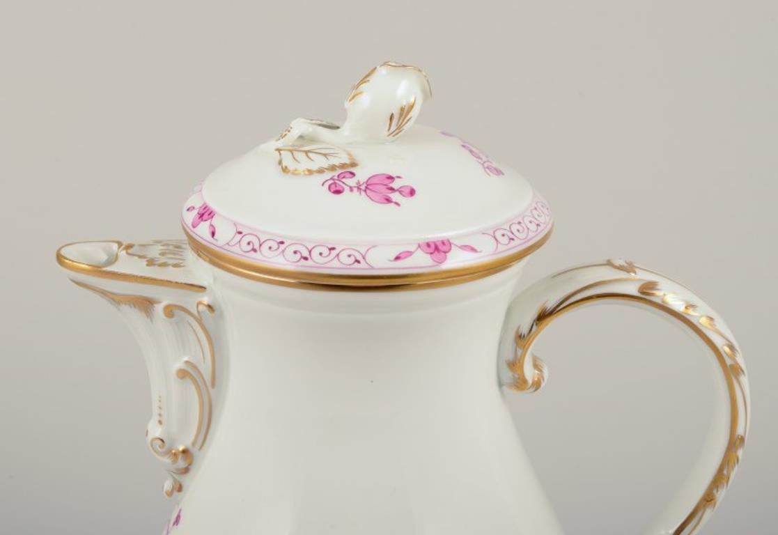 Meissen, Alemania. Cafetera de porcelana 