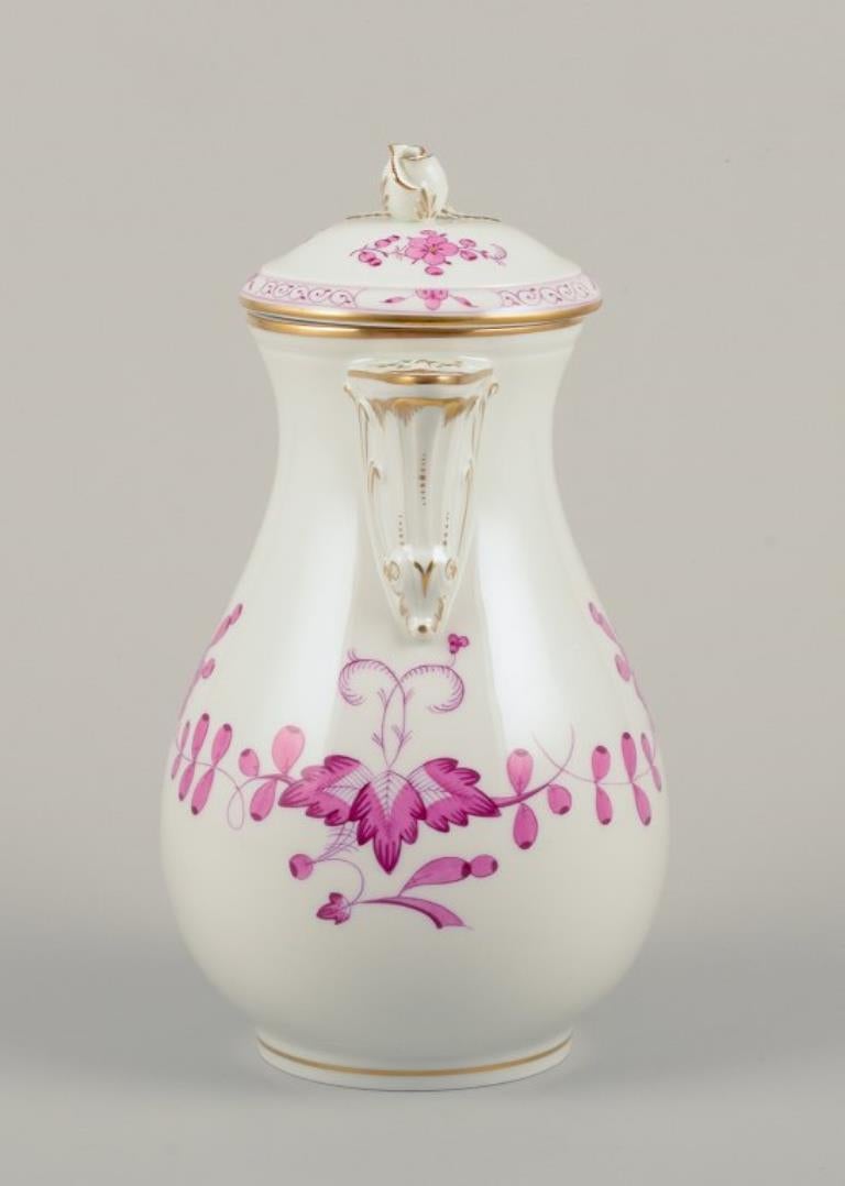 Meissen, Alemania. Cafetera de porcelana 