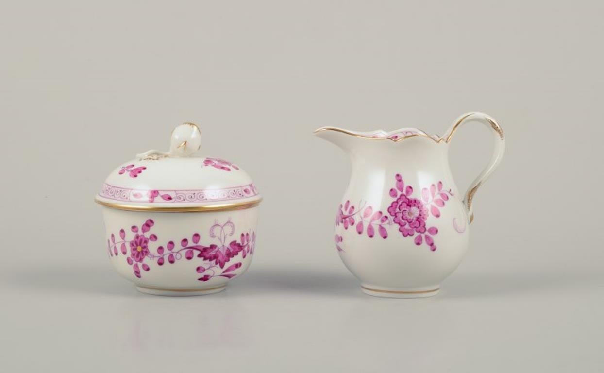 Meissen, Alemania.
Cremera y azucarero de porcelana 