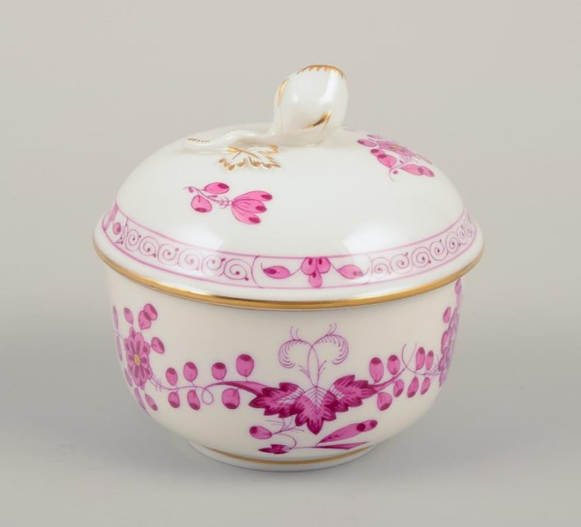Meissen, Alemania. Cremera y azucarero de porcelana 