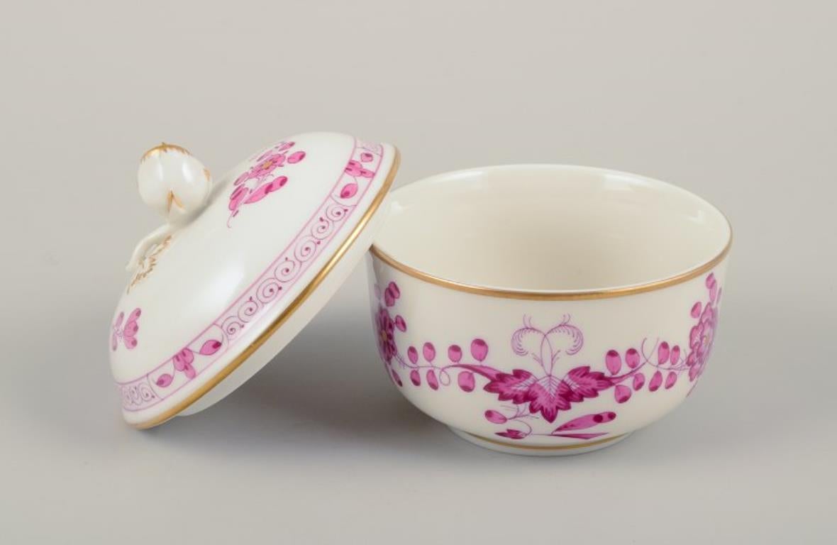 Meissen, Alemania. Cremera y azucarero de porcelana 