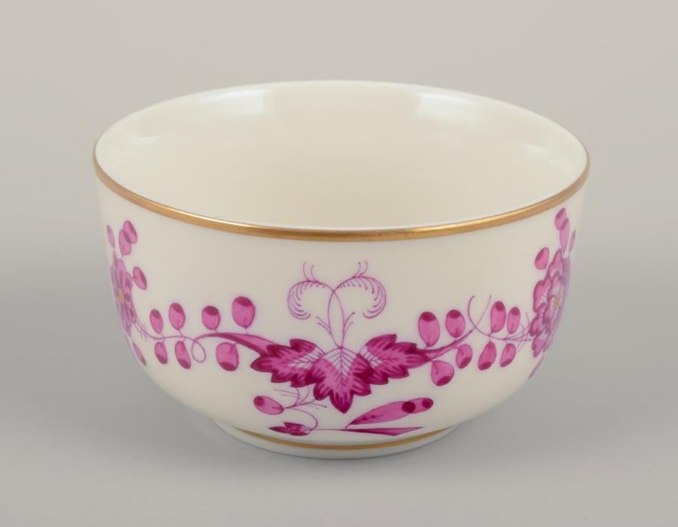 Meissen, Alemania. Cremera y azucarero de porcelana 
