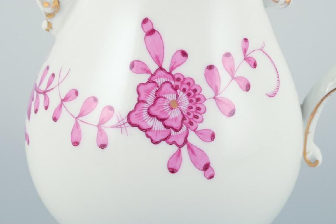 Meissen, Germany,  Pink Indian. Porcelain mocha (demitasse) pot. For Sale 4