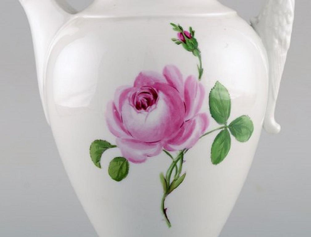 Meissen, Germany, Pink Rose Coffee Service for Five People in Porcelain In Good Condition In Copenhagen, DK