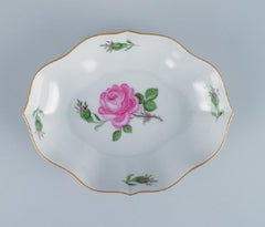 Meissen, Germany, Pink Rose, Two Porcelain Bowls, 1930s/1940s
