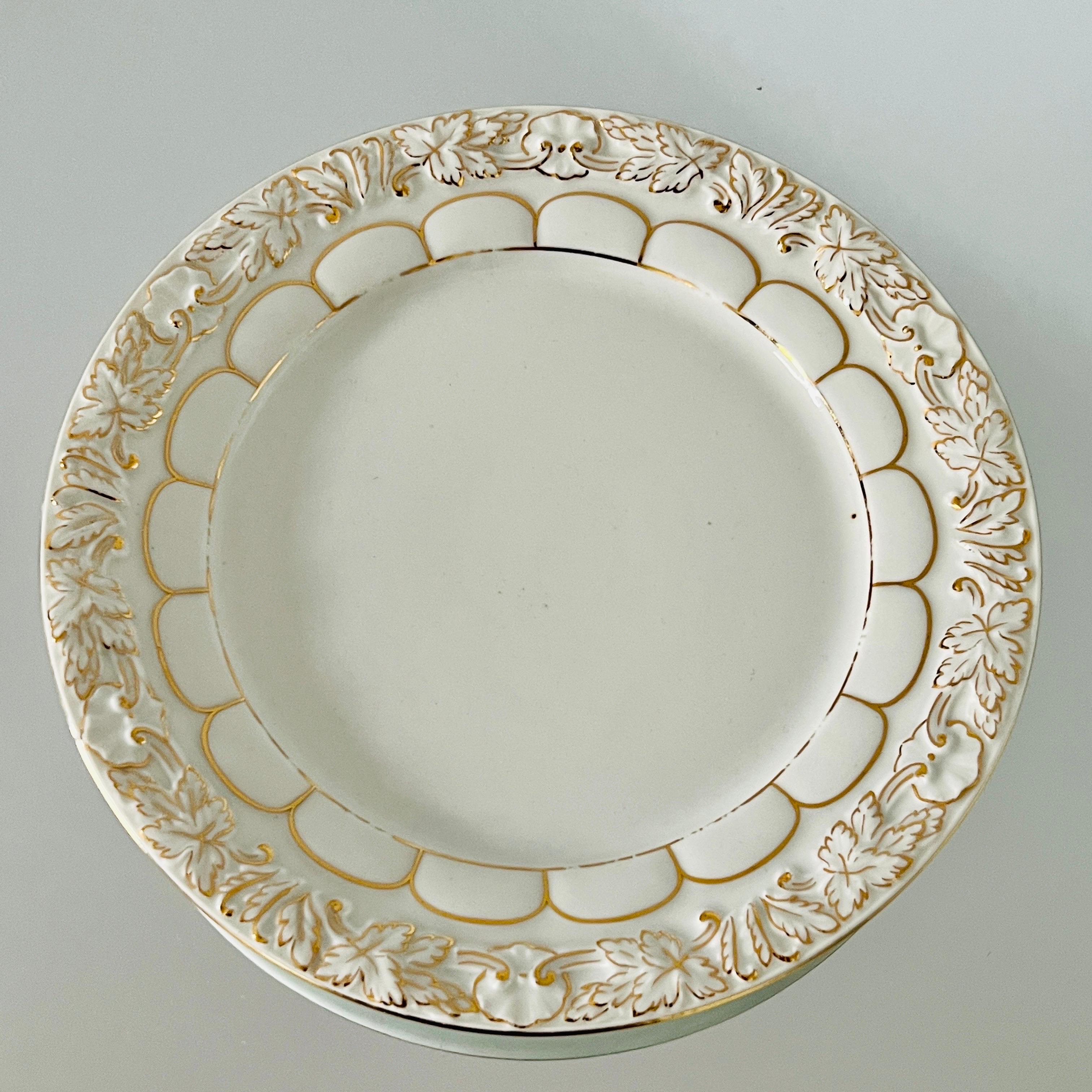 Vernissé Assiettes à dessert baroques en porcelaine et or de Meissen, Allemagne, lot de 11 en vente